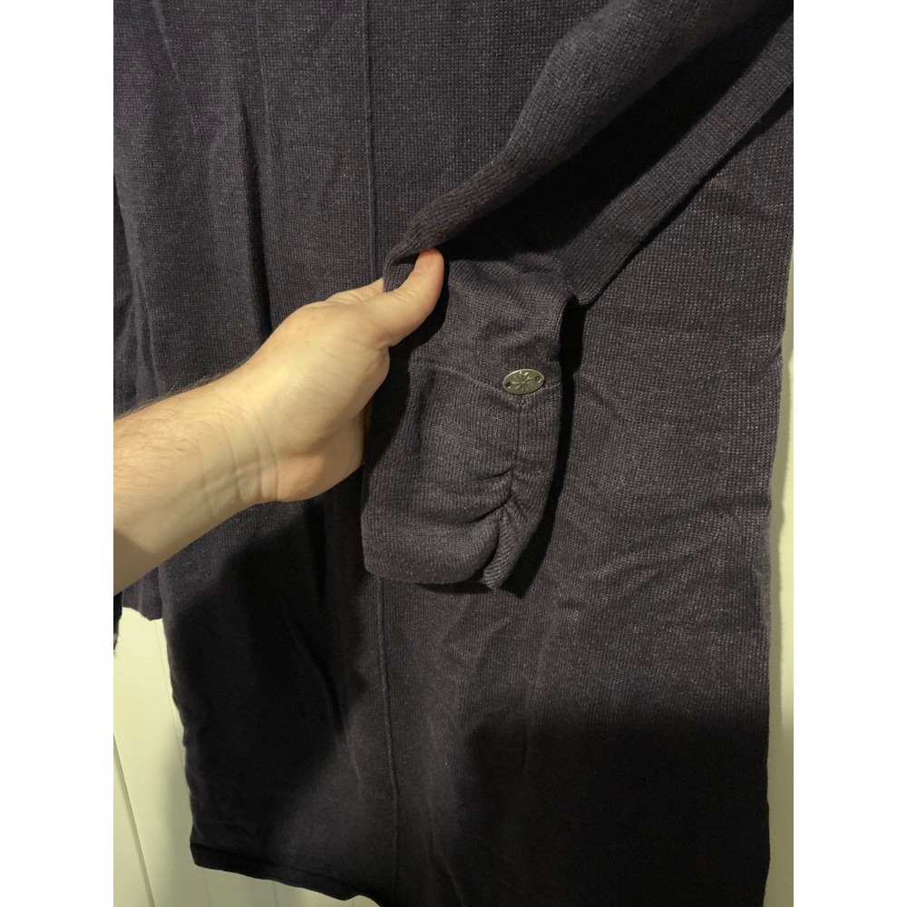 Athleta Womens Dress Size S Purple Long Sleeve Ruched Cuffed Casual Knit - Picture 5 of 5
